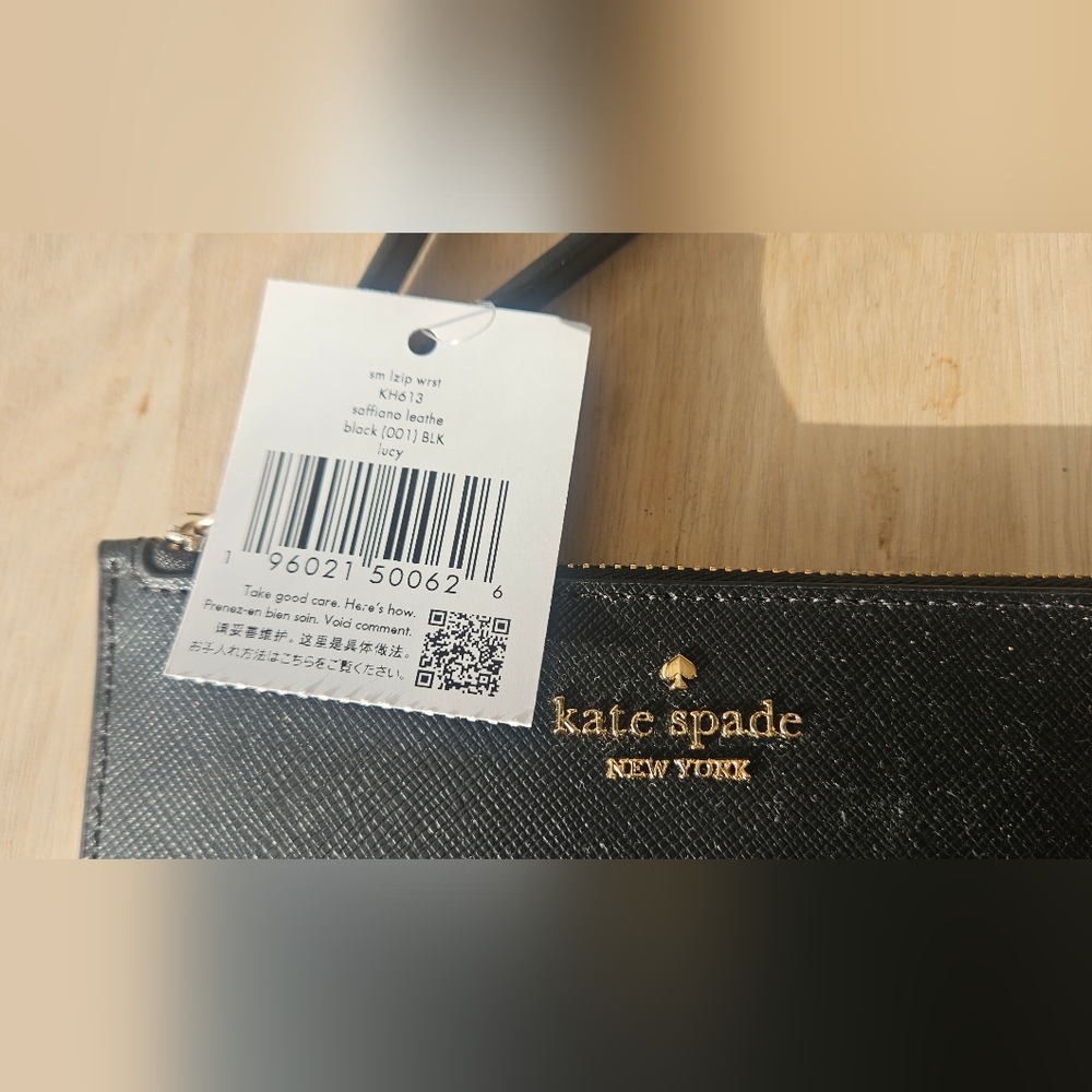 Kate Spade Black Small Wristlet Wallet - Picture 4 of 5
